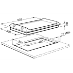 Smeg SEH530X1 30厘米 平面電陶爐｜雙區高光、不銹鋼設計